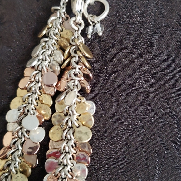 Lukcy Brand Semi Precious Accents fancy multi metal Bracelet New NWT - Picture 2 of 5